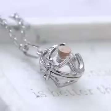 四葉幸運草×薰香玻璃寶瓶×長項鍊