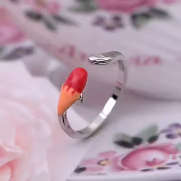 925銀飾×幸運錦鯉×開口戒指