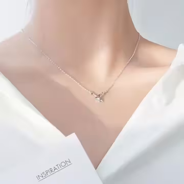 925銀飾×千紙鶴折紙幾何×鎖骨項鍊