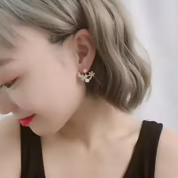 心花開×後掛式耳環