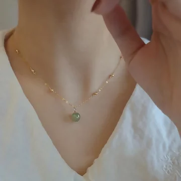 古典綠珠×鎖骨項練.avif