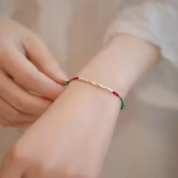 青竹紅慶×拉繩手鍊×共二色