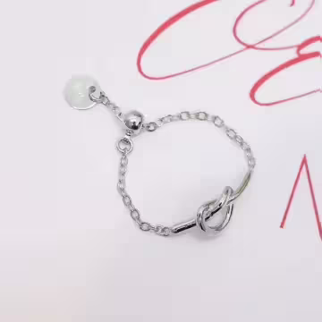 打結愛心×可調節戒指