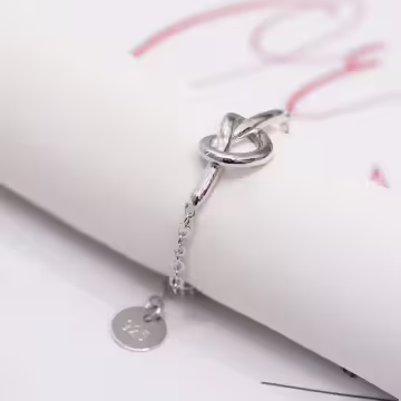 打結愛心×可調節戒指