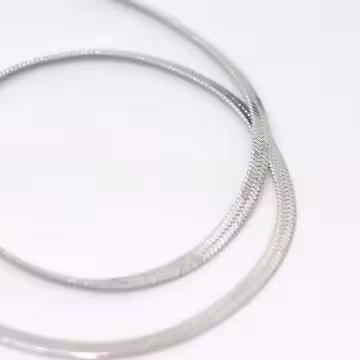 925銀飾×扁形蛇骨×腳鍊