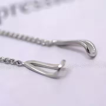 925銀針×水滴型彎勾×耳線