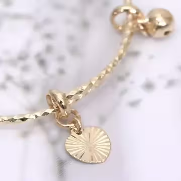 兒童晶鑽愛心花圈×推拉手環