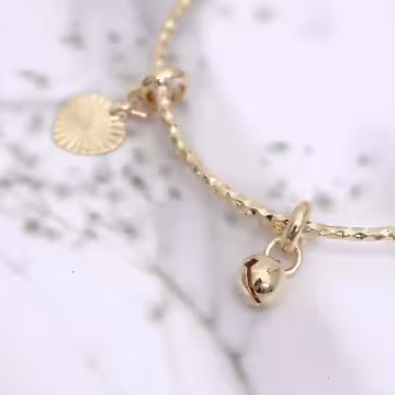 兒童晶鑽愛心花圈×推拉手環