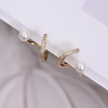 一字鑽珍珠×蚊香盤U型耳夾.avif