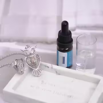 智慧貓頭鷹×薰香玻璃寶瓶×長項鍊