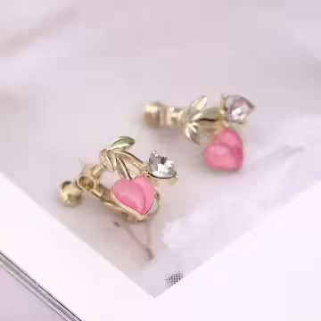 愛心水蜜桃×螺旋耳夾