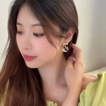 淘氣貓咪鈴蘭花×三角耳夾