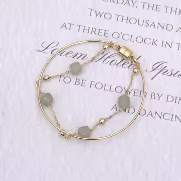 雙層古典圓珠×磁吸手環