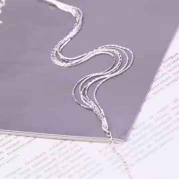 925銀飾×多層細線×腳鍊