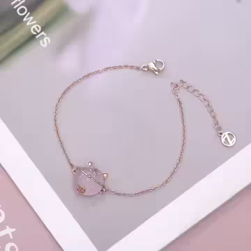 粉萌招財貓×手鍊