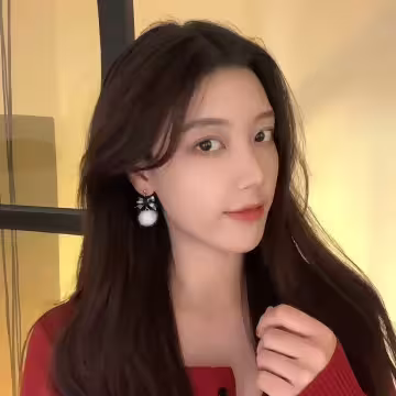 愛心格子蝴蝶結毛球×吊墜耳環×共二色