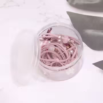 韓風小清新×十二套件髮束組×粉紅