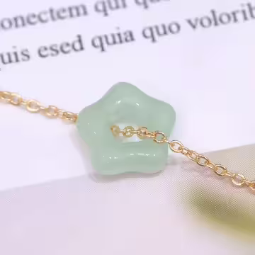 青翠梅花×鎖骨項鍊