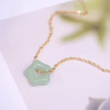 青翠梅花×鎖骨項鍊