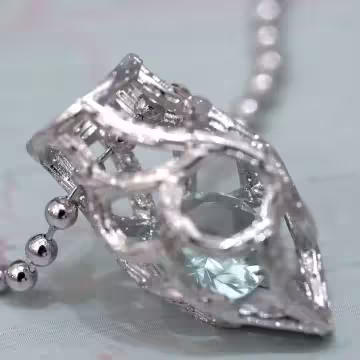 藍冰心臟×鎖骨項鍊