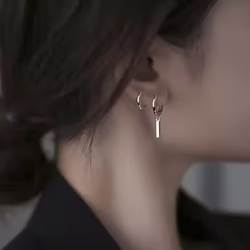 925銀針×小銀條×耳扣