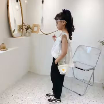 寶貝編織袋×棉繩斜背包×雛菊小白花