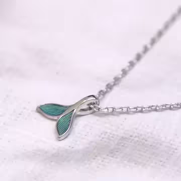 925銀飾×藍尾鯨魚×腳鍊