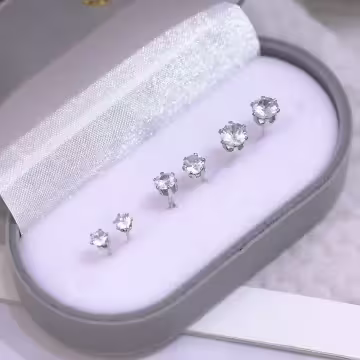 小鋯鑽×三套件耳環組