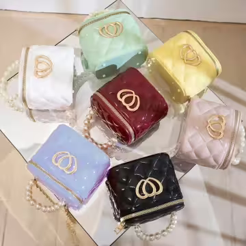 雙心立體水桶包×果凍鍊條斜背包×水藍