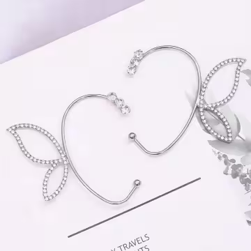 右耳線條蝴蝶飛舞×耳掛