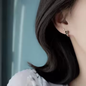 赫本黑領結×耳扣