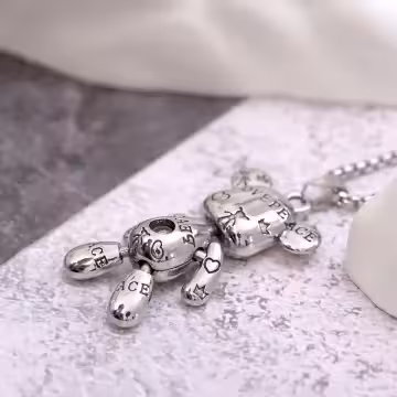 印花暴力熊×中性長項鍊