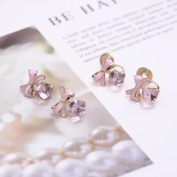可愛蝴蝶結水晶×吊墜耳環.avif