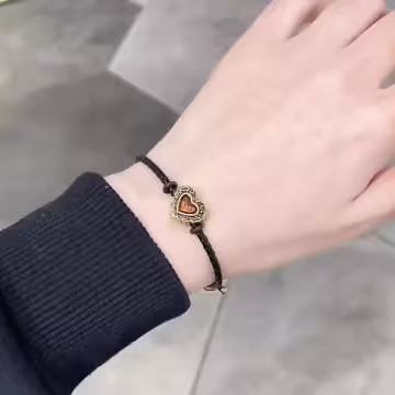 歐羅巴紅心×拉繩手鍊