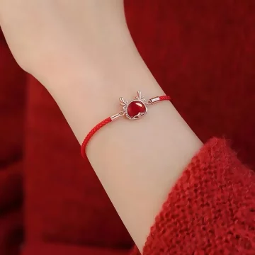 紅瑪瑙櫻桃×拉繩腳鍊.avif