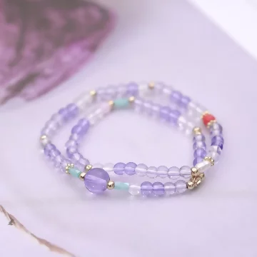 琉璃四葉草晶珠×調節手鍊×共二色.avif