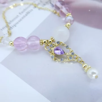 琉璃四葉草晶珠×調節手鍊×共二色.avif