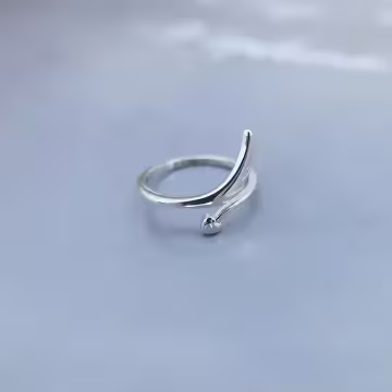 925銀飾×心之翼×開口戒指