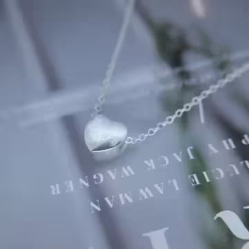 925銀飾×簡約磨砂愛心×鎖骨項鍊