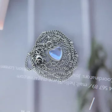 925銀飾×月光麻邊愛心×鎖骨項鍊 .avif