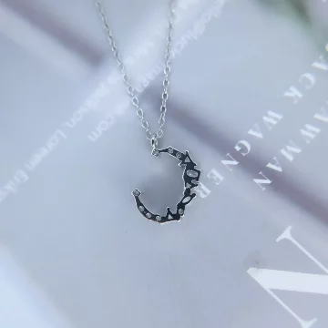 925銀飾×小弦月×鎖骨項鍊.avif