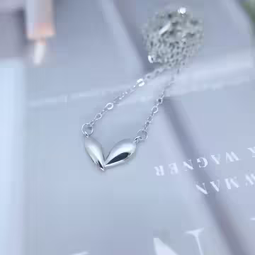 925銀飾×相思豆愛心×鎖骨項鍊