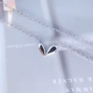 925銀飾×相思豆愛心×鎖骨項鍊