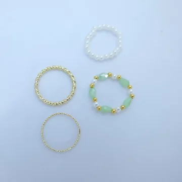 宮廷湖水綠珍珠串×四套件戒指組.avif