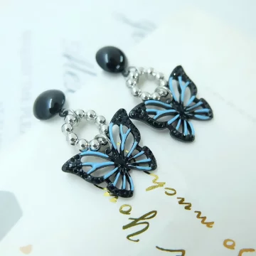 湛藍黑蝴蝶×吊墜耳環.avif