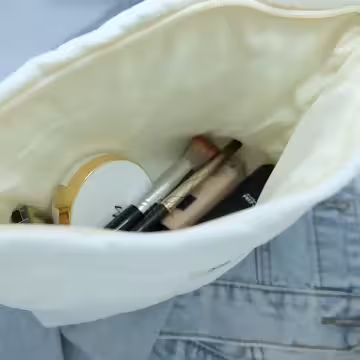 糖果愛心包×化妝包×白色