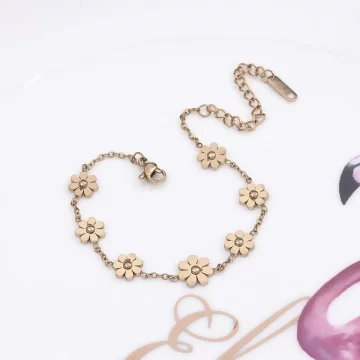 316鋼飾×小雛菊×手鍊×金色.avif