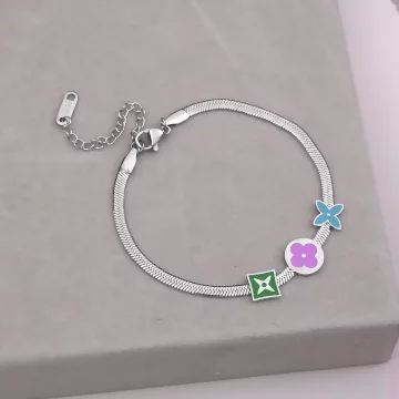 316鋼飾×心鎖印花 ×手鍊×金色.avif