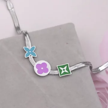 316鋼飾×心鎖印花 ×手鍊×金色.avif