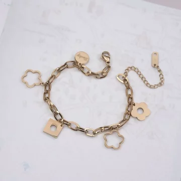 316鋼飾×小花朵 ×手鍊×玫瑰金.avif